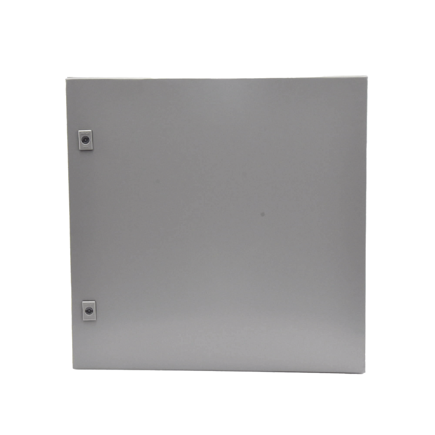 Gabinete de Acero, Nema 4 -IP 66 de 60 x 60 x 25 cm con Platina y certificado UL.