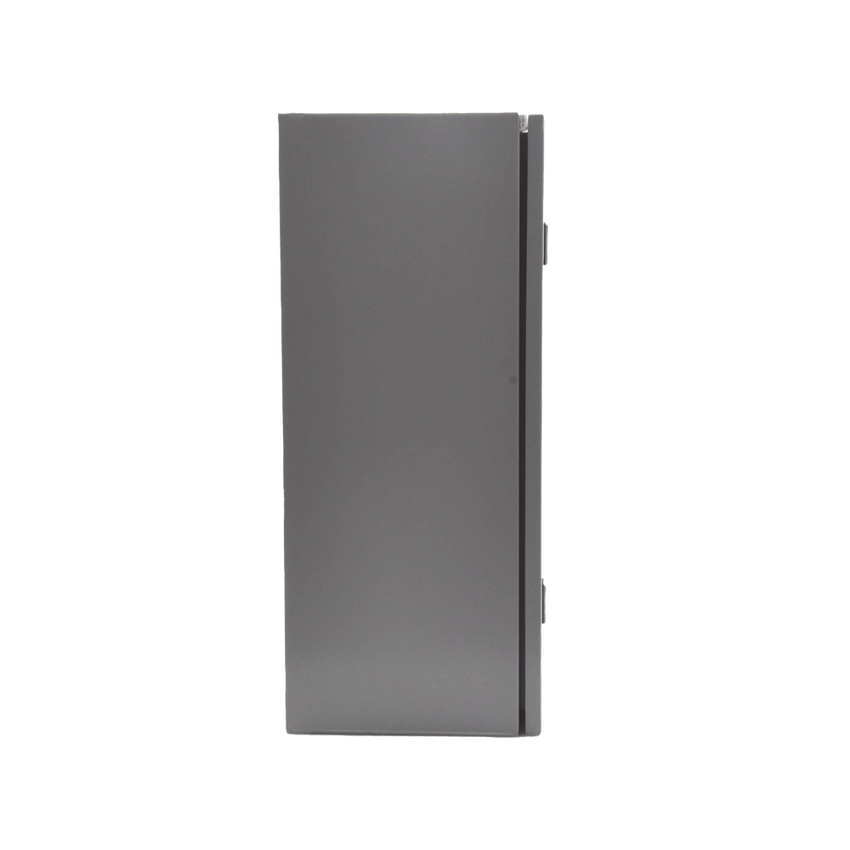 Gabinete de Acero, Nema 4 -IP 66 de 60 x 60 x 25 cm con Platina y certificado UL.