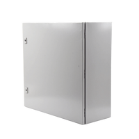 Gabinete de Acero, Nema 4 -IP 66 de 60 x 60 x 25 cm con Platina y certificado UL.