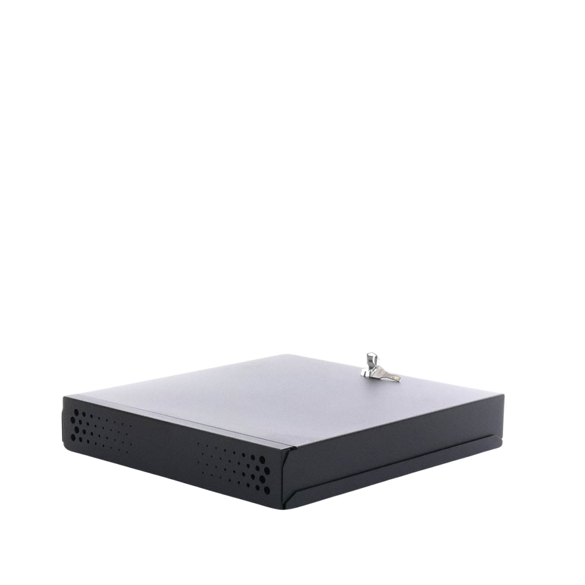 Gabinete Metálico de Seguridad para DVR/NVR, Ancho 396 mm x 78 mm de Alto x