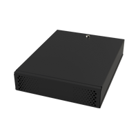 Gabinete Metálico para DVR/NVR. Tamaño Max. de DVR/NVR: 445 x 88 x 400mm (An.xAl.xProf.). Compatible con Fuente SLIM.