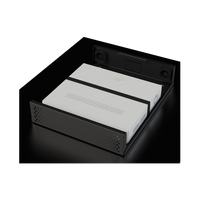 Gabinete Metálico para DVR/NVR. Tamaño Max. de DVR/NVR: 445 x 88 x 400mm (An.xAl.xProf.). Compatible con Fuente SLIM.