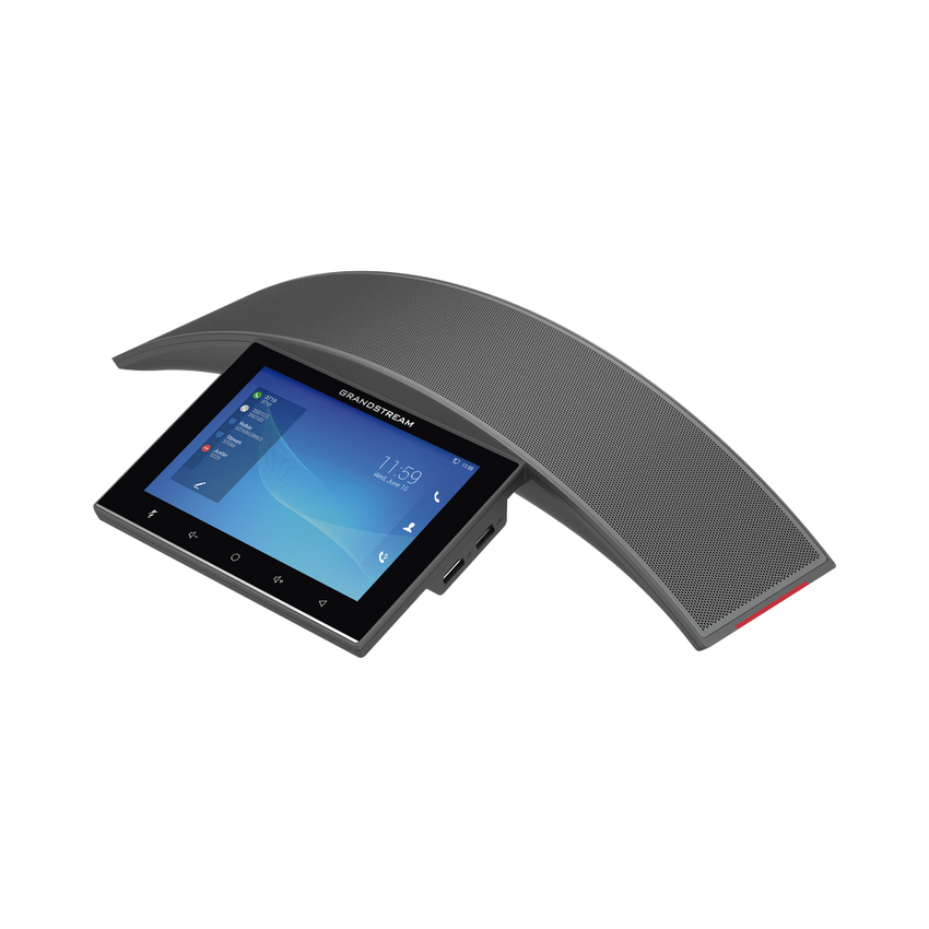 Teléfono - Audioconferencias IP Android 10, 12 líneas SIP con 12 cuentas, pantalla táctil  8", puertos Gigabit, Wi-Fi, Bluetooth, PoE, codec Opus, IPV4/IPV6 con gestión en la nube GDMS