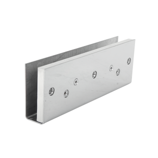 Montaje en "U" para Puertas de Vidrio /1/2" de Grosor/  Uso con chapas de 600 y 750 lbs / Ajuste por Opresores