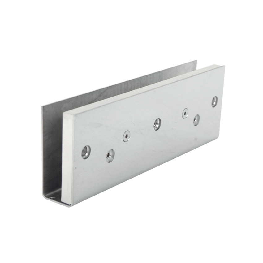 Montaje en "U" para Puertas de Vidrio /1/2" de Grosor/  Uso con chapas de 600 y 750 lbs / Ajuste por Opresores
