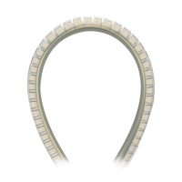 Cubre-filos Ranurado con Adhesivo, para Bordes de 2.5 a 3.7mm, de 30.5m de Largo, Color Natural