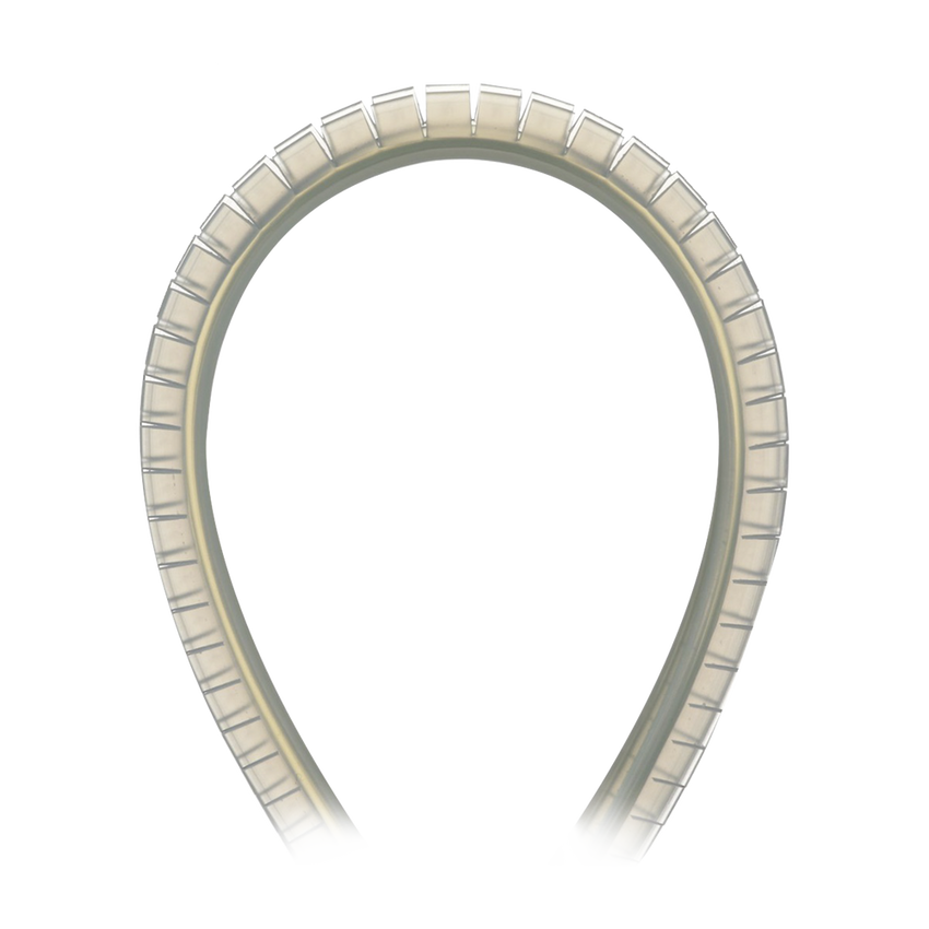 Cubre-filos Ranurado con Adhesivo, para Bordes de 2.5 a 3.7mm, de 30.5m de Largo, Color Natural