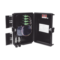 Cierre de Empalme para 24 Fusiones de Fibra Óptica, Interior/Exterior, con 16 Acopladores SC/APC y Splitter 1x16 SC/APC Incluido, IP65