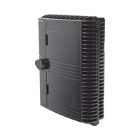 Cierre de Empalme para 24 fusiones de fibra óptica, Interior/Exterior, con 8 acopladores SC/APC y splitter 1x8 SC/APC Incluido, IP65