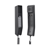Teléfono IP para Hoteles / Altavoz HD / 2 Cuentas y Líneas SIP / 10 Teclas de Marcación Rápida / 3 Teclas Programables / Códec OPUS / Gestión GDMS / Instalación en Escritorio y Pared / PoE 100 Mbps