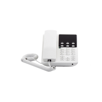 Teléfono IP Hotelero Wi-Fi, 2 líneas SIP con 2 cuentas, codec Opus, IPV4/IPV6, color blanco, con gestión en la nube GDMS