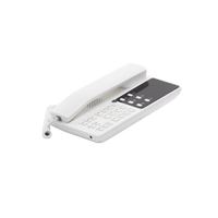 Teléfono IP Hotelero Wi-Fi, 2 líneas SIP con 2 cuentas, codec Opus, IPV4/IPV6, color blanco, con gestión en la nube GDMS