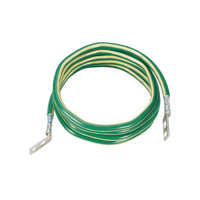 Jumper para Aterrizar Equipos, 6 AWG, con Terminal Doblada a 45 Grados (LCC6-14JAWH-L) Para Conexión a Tierra y Terminal Recta (LCC6 - 14JAW-L) Para Equipos , 2.4 m de Largo
