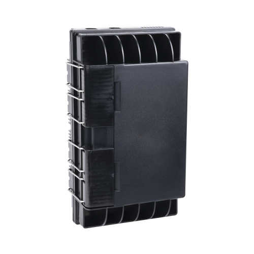 Caja de Empalme de Fibra Óptica, Exterior IP65, instalación aérea, hasta 144 Empalmes