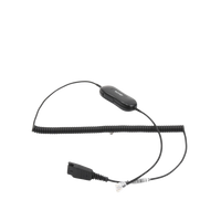 Cable para diademas BIZ1500, BIZ2300 y BIZ2400, para compatibilidad con telefonos AVAYA 96xx/16xx QD a RJ-9 (88001-03) (88001-04)