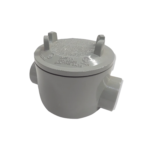 Caja con Tapa Tipo GRC de 1 1/2" (38.1 mm) / Caja a Prueba de Explosión / Para Áreas Peligrosas / Libre de Cobre.