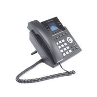 Teléfono IP Grado Operador, 4 líneas SIP con 2 cuentas, puertos Gigabit PoE, pantalla a color 2.4", codec Opus, IPV4/IPV6 con gestión en la nube GDMS