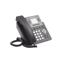 Teléfono IP Grado Operador, 4 líneas SIP, pantalla a color 2.4", PoE, codec Opus, IPV4/IPV6 con gestión en la nube GDMS