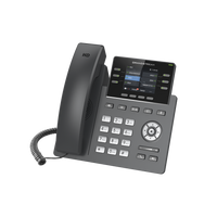 Teléfono IP Grado Operador, 3 líneas SIP con 6 cuentas, puertos Gigabit,PoE,  pantalla a color 2.4", codec Opus, IPV4/IPV6 con gestión en la nube GDMS