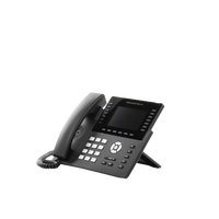 Teléfono IP Wi-Fi, Grado Operador, 14 líneas SIP con 6 cuentas, pantalla LCD  5", puertos Gigabit, Bluetooth, PoE, codec Opus, IPV4/IPV6 con gestión en la nube GDMS