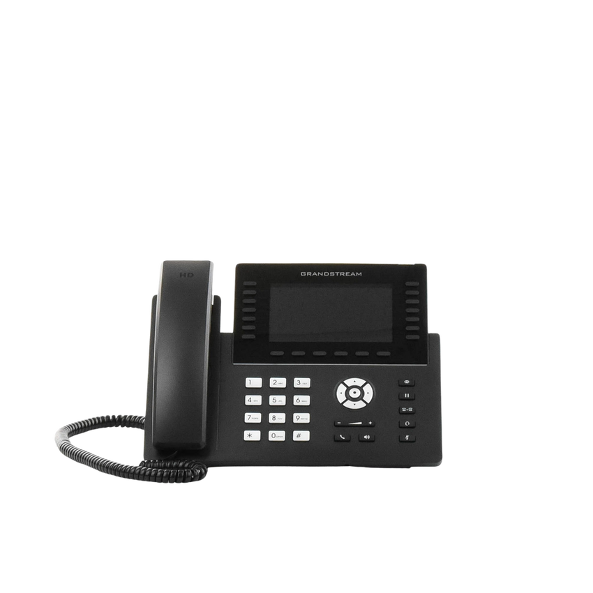 Teléfono IP Wi-Fi, Grado Operador, 14 líneas SIP con 6 cuentas, pantalla LCD  5", puertos Gigabit, Bluetooth, PoE, codec Opus, IPV4/IPV6 con gestión en la nube GDMS