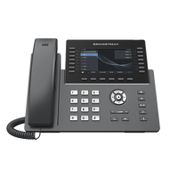 Teléfono IP Wi-Fi, Grado Operador, 14 líneas SIP con 6 cuentas, pantalla LCD  5", puertos Gigabit, Bluetooth, PoE, codec Opus, IPV4/IPV6 con gestión en la nube GDMS