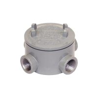 Caja para Áreas Peligrosas con Tapa Tipo GRX de 1" (25.4 mm) / Con 4 salidas.