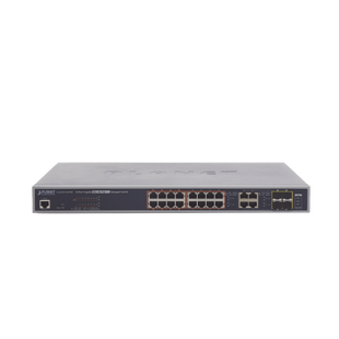 Switch administrable L2, 16 puertos 10/100/1000T Ultra PoE + 4 puertos Gigabit Combo TP/SFP