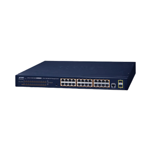 Switch PoE Administrable Capa 2 / 24 Puertos10/100/1000BASE-T / 2 SFP 100/1000BASE-X / POE 802.3af/at