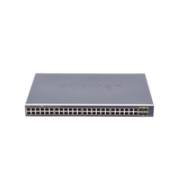 Switch Administrable de 48-Puertos 10/100/1000T 802.3at PoE + 4-Puertos 100/1000BASE-X SFP / 440W