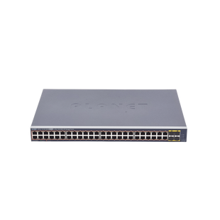 Switch Administrable de 48-Puertos 10/100/1000T 802.3at PoE + 4-Puertos 100/1000BASE-X SFP / 440W