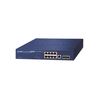 Switch PoE Administrable Capa 2, 8 Puertos PoE 802.3af/at/bt de 95 W, 2 Puertos SFP 100/1000X, Hasta 180 Watts