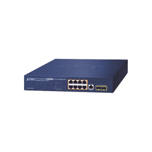 Switch PoE Administrable Capa 2, 8 Puertos PoE 802.3af/at/bt de 95 W, 2 Puertos SFP 100/1000X, Hasta 180 Watts
