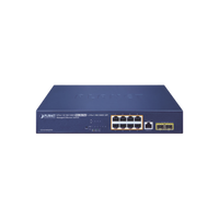 Switch PoE Administrable Capa 2, 8 Puertos PoE 802.3af/at/bt de 95 W, 2 Puertos SFP 100/1000X, Hasta 180 Watts