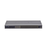 Switch Administrable Capa 2 con Fuente de Alimentación Redundante, 24 Puertos SFP Gigabit 100/1000X, 8 Puertos Combo RJ45 Gigabit.