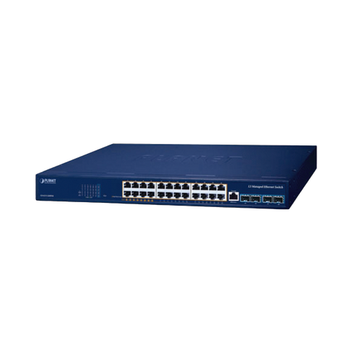 Switch PoE Administrable Capa 3, 24 Puertos Gigabit, Hasta 480 W, 8 Puertos 802.3bt, 16 Puertos 802.3at, 4 Puertos SFP 10G