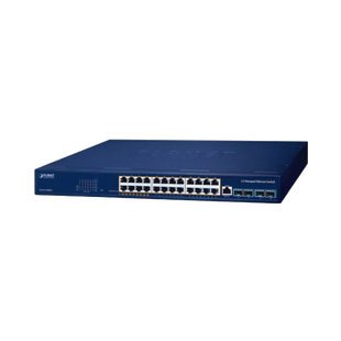 Switch PoE Administrable Capa 3, 24 Puertos Gigabit, Hasta 480 W, 8 Puertos 802.3bt, 16 Puertos 802.3at, 4 Puertos SFP 10G