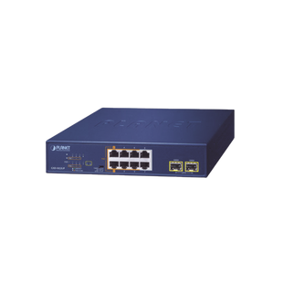 Switch PoE No Administrable de Escritorio, 2 Puertos Gigabit 802.3bt, 4 Puertos Gigabit 802.3at, 2 Puertos 10/100/1000, 2 Puertos SFP Gigabit.