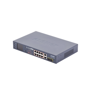 Switch No Administrable 8 Puertos Gigabit con Modo Extender a 250 m,  2 Puertos Uplink 10/100/1000 Mbps, 2 Puertos SFP