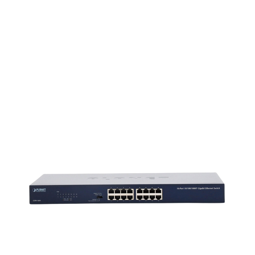 Switch No Administrable Gigabit de 16 Puertos 10/100/1000 Mbps, Con Modo Extendido Para Distancias de Hasta 200 m