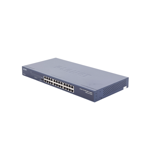 Switch No Administrable Gigabit de 24 Puertos 10/100/1000 Mbps, Con Modo Extendido Para Envió de Datos de Hasta 200 m