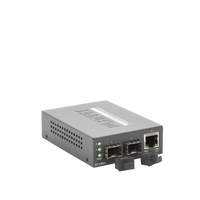 Convertidor de Medios con Doble Puerto SFP 1000BASE-FX/SX/LX y Puerto Ethernet 1000Base-T
