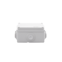 Caja Estanca de PVC Para Derivación y Conexión, 6 Entradas, Tapa Atornillada,100x100x50 mm (Área Interna), Uso Exterior IP55, Material que no Propaga el Fuego y Libre de Hálogenos