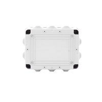 Caja de derivación de PVC Auto-extinguible con 10 entradas, tapa atornillada, 190 x 140 x 70 MM, Para Exterior (IP55)