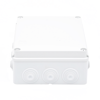 Caja Estanca de PVC Para Derivación y Conexión, 12 Entradas, Tapa Atornillada, 240x190x90 mm (Área interna), Uso Exterior IP55, Material que no Propaga el Fuego y Libre de Hálogenos