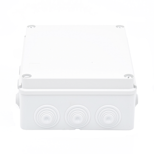 Caja Estanca de PVC Para Derivación y Conexión, 12 Entradas, Tapa Atornillada, 240x190x90 mm (Área interna), Uso Exterior IP55, Material que no Propaga el Fuego y Libre de Hálogenos
