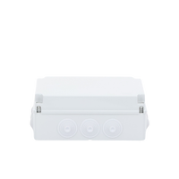 Caja Estanca de PVC Para Derivación y Conexión, 12 Entradas, Tapa Atornillada, 300x220x120 mm  (Área interna), Uso Exterior IP55, Material que no Propaga el Fuego y Libre de Hálogenos