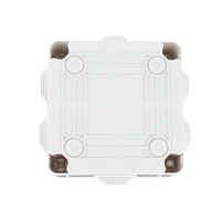 Caja Estanca de PVC Para Derivación y Conexión, 6 Entradas, Tapa con Tornillo de 1/4" de Vuelta, 100x100x50 mm (Área Interna), Uso Exterior IP55, Material que no Propaga el Fuego y Libre de Hálogenos