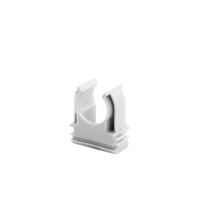 Soporte de presión (Abrazadera), PVC Auto-extinguible, abierto para tubería de 16 mm