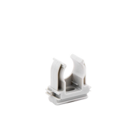 Soporte de presión (Abrazadera), PVC Auto-extinguible, abierto para tubería de 16 mm
